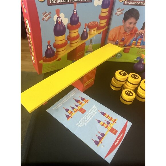 Chickyboom Board Game 2008 Children Educational Stacking Balance Age 4+ Complete - Picture 4 of 9